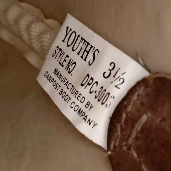 Dan Post Cowboy Boots Youth Size 3.5 - Picture 6 of 6